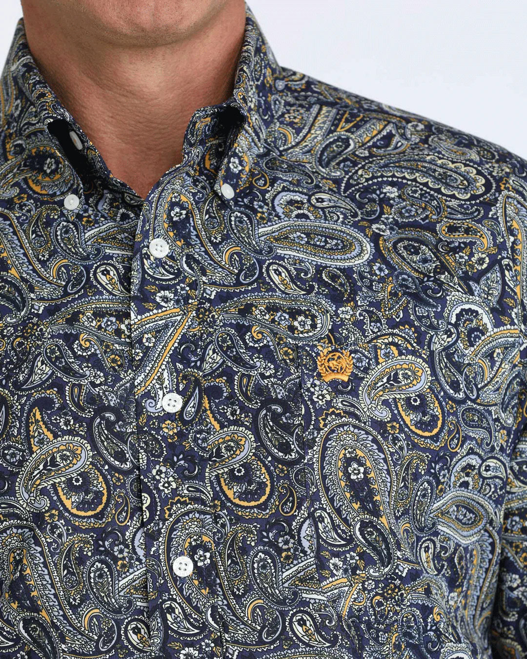 Men's Classic Fit Button-Down Western Shirt - Image 3