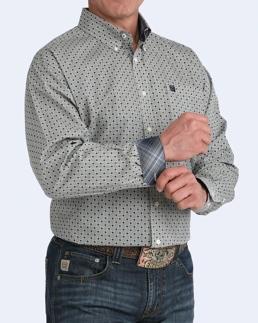 Men's Classic Fit Button-Down Western Shirt - Image 2