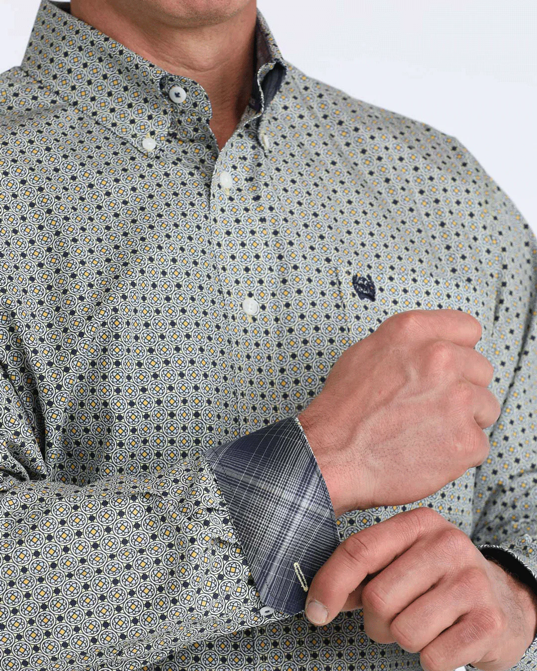 Men's Classic Fit Button-Down Western Shirt - Image 3