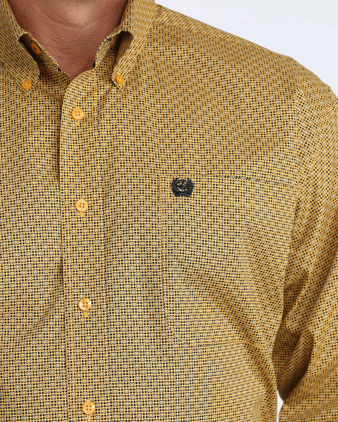 Men's Stretch Classic Fit Button-Down Western Shirt - Image 3