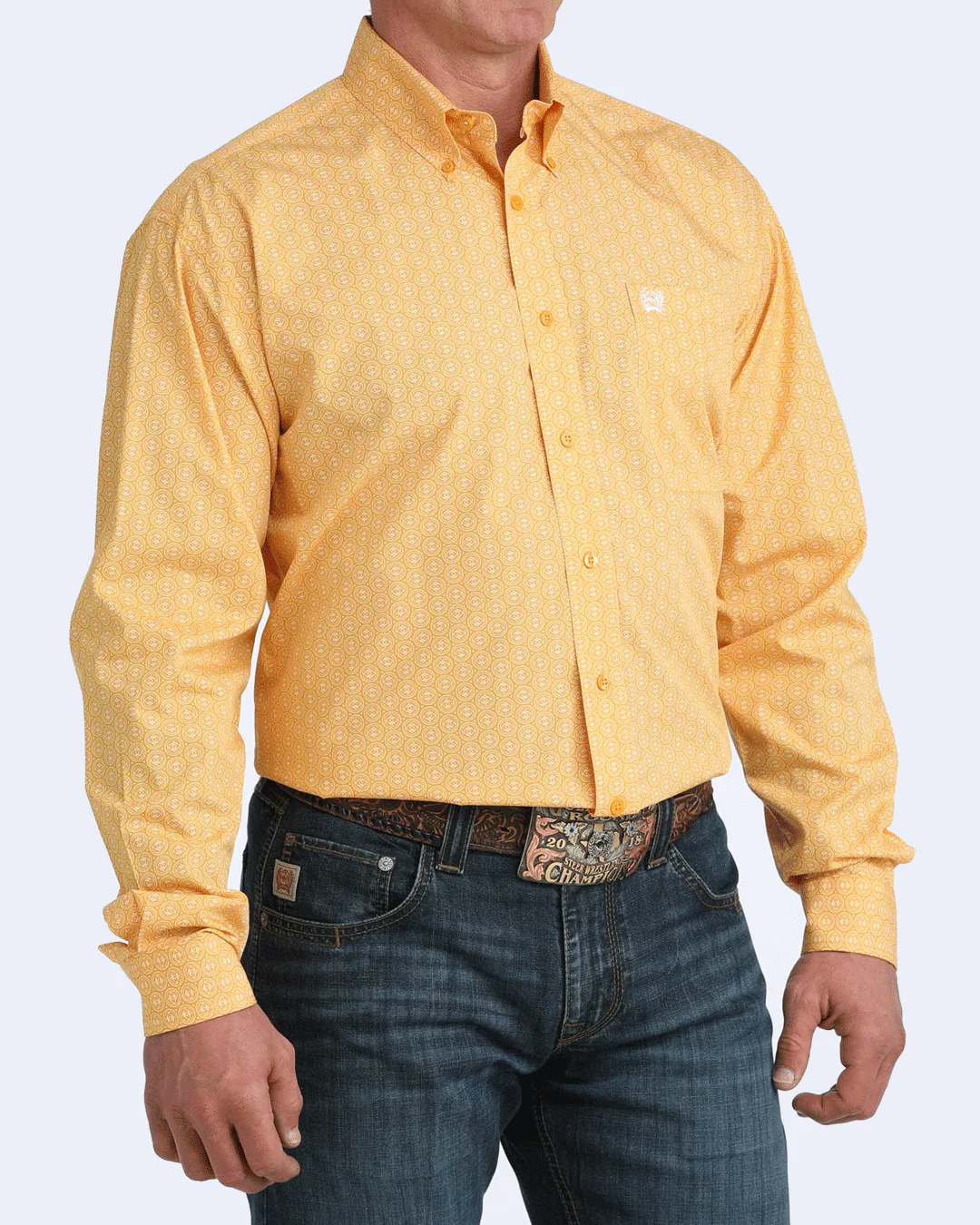 Men's Classic Fit Button-Down Western Shirt - Image 2