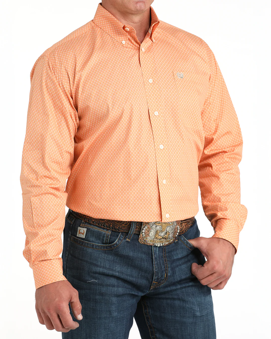 Men's Classic Fit Button-Down Western Shirt - Image 2