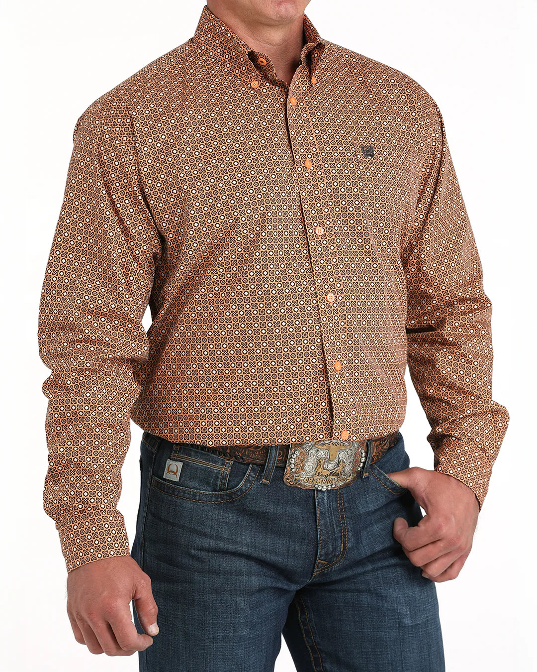 Men's Classic Fit Button-Down Western Shirt - Image 2