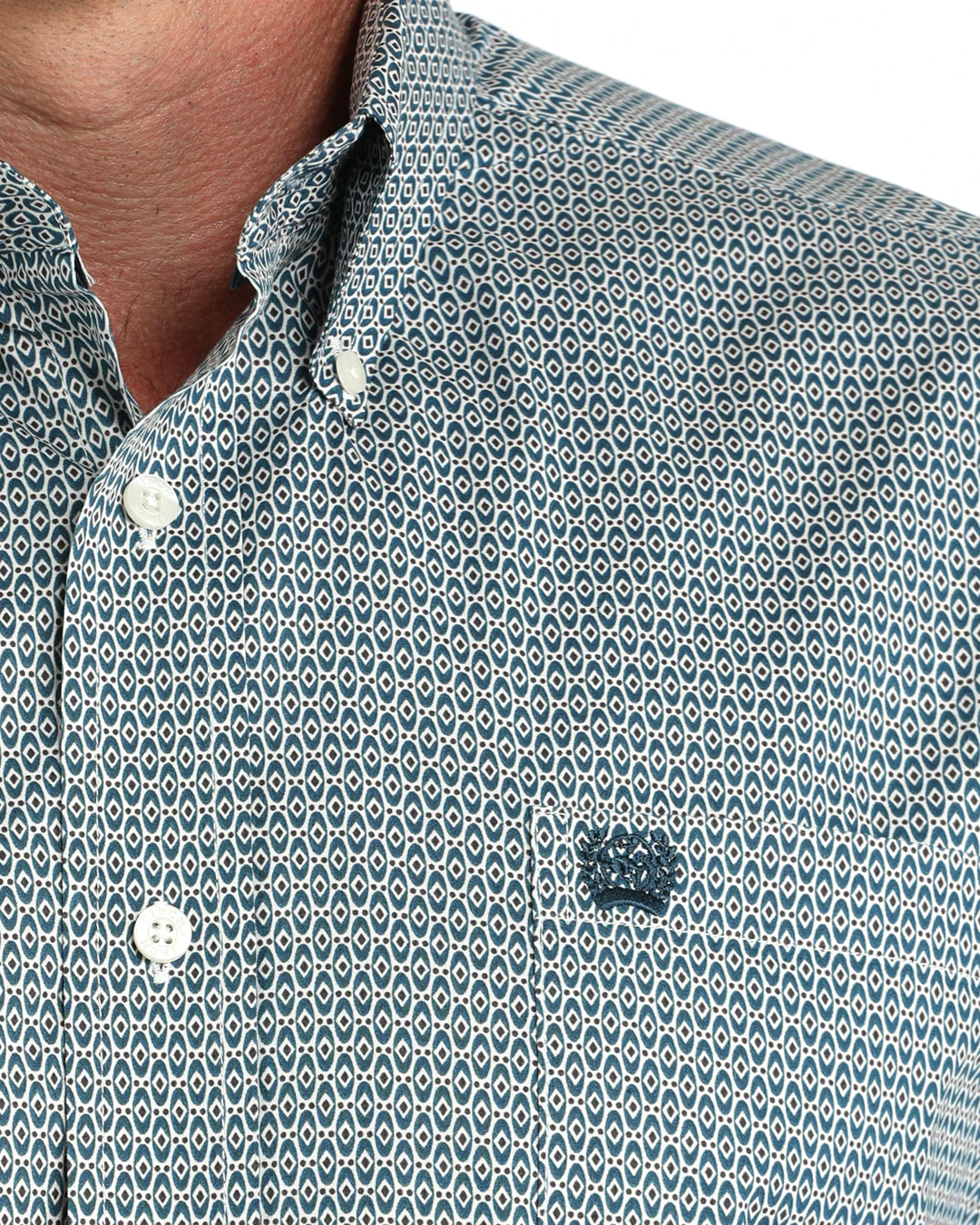 Men's Stretch Classic Fit Button-Down Western Shirt - Image 3