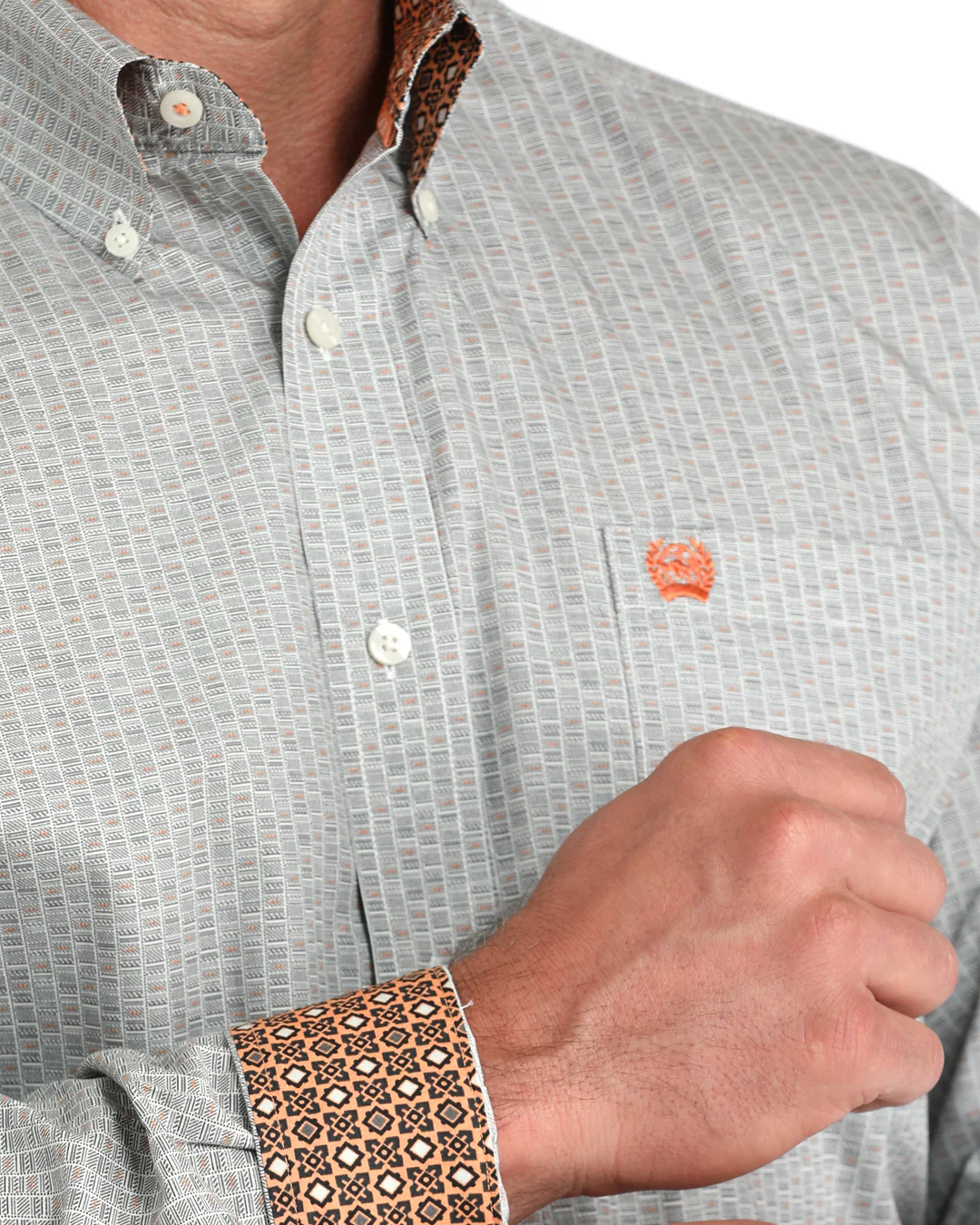 Men's Classic Fit Button-Down Western Shirt - Image 3