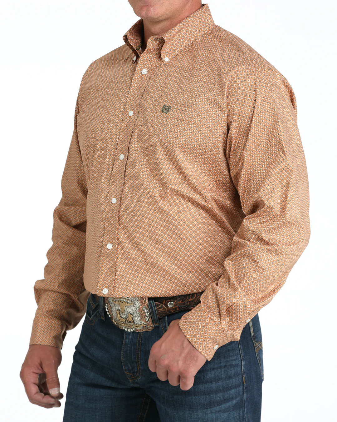 Men's Stretch Classic Fit Button-Down Western Shirt - Image 2