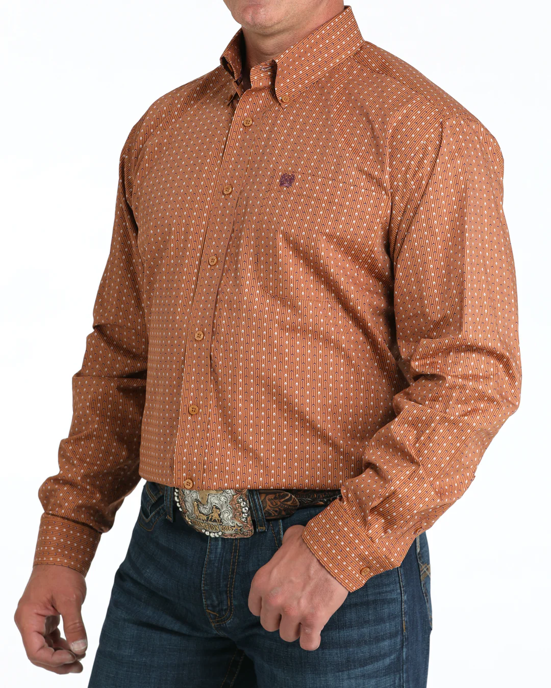 Men's Classic Fit Button-Down Western Shirt - Image 2