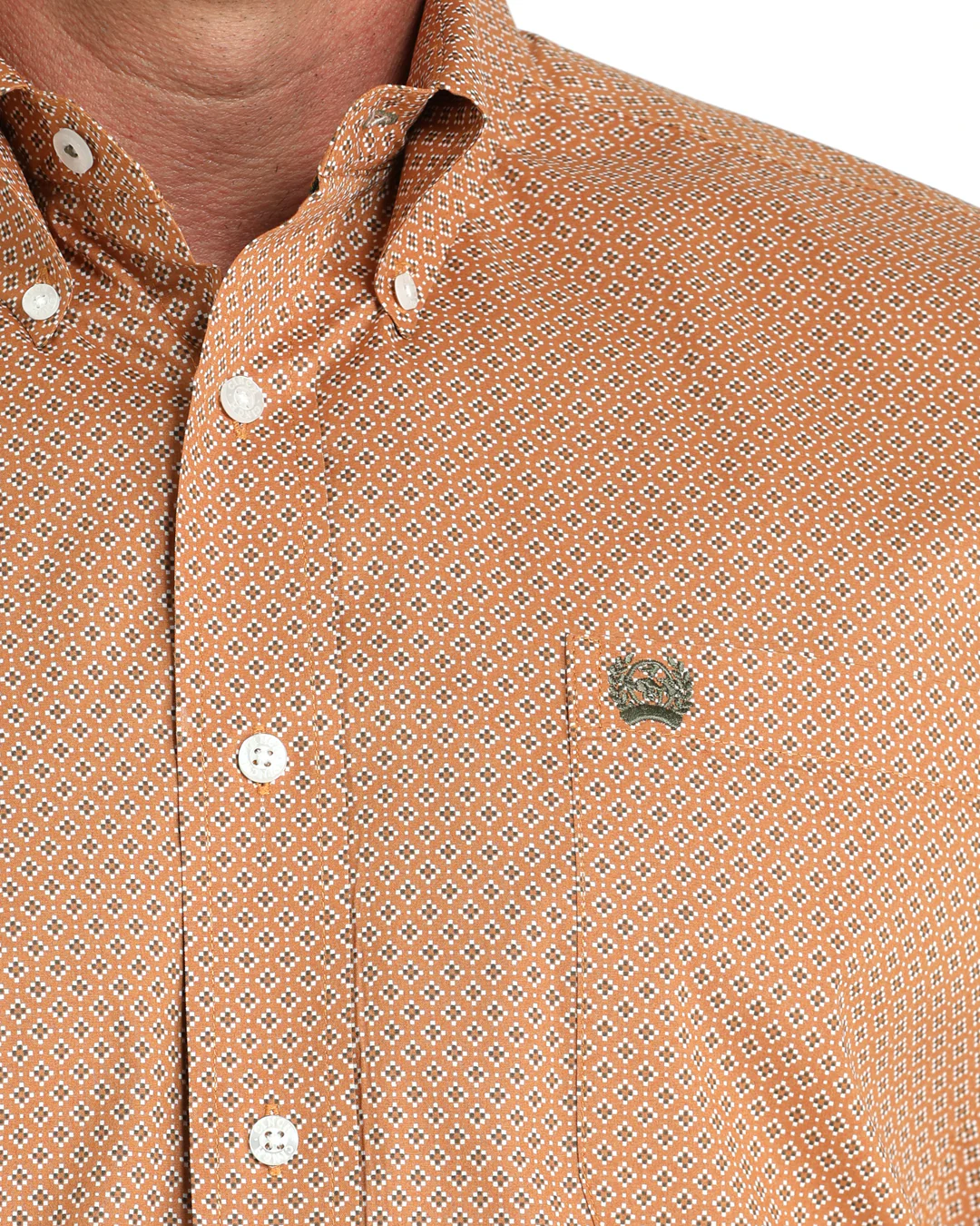 Men's Stretch Classic Fit Button-Down Western Shirt - Image 3