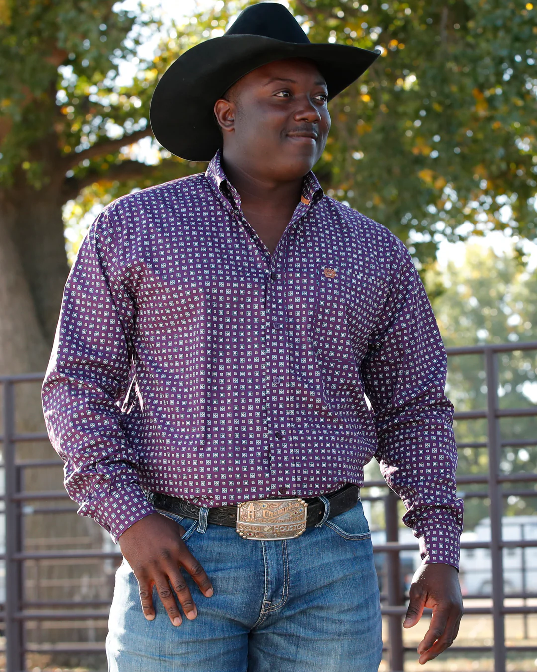 Men’s Classic Fit Button-Down Western Shirt - Image 4