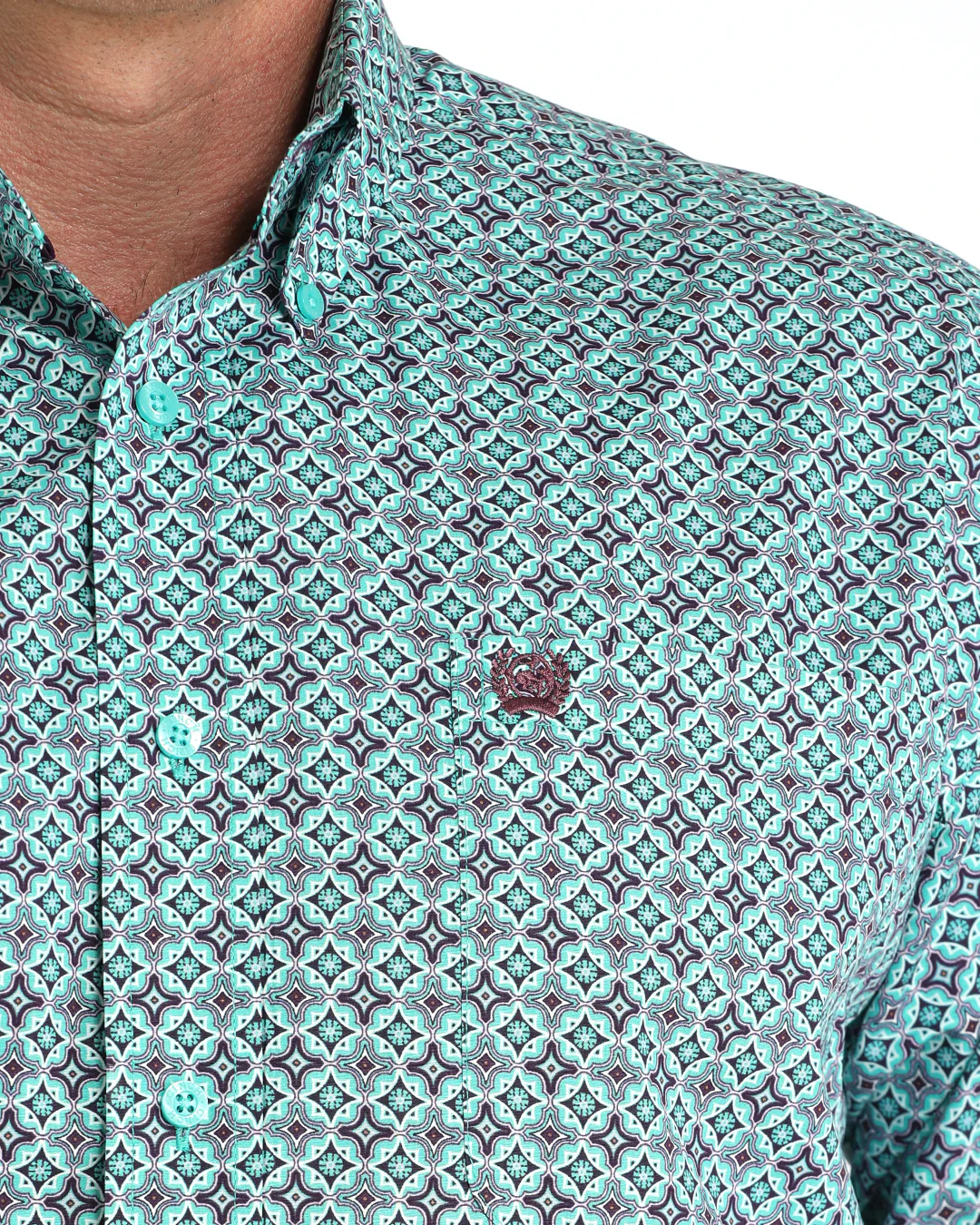 Men's Classic Fit Button-Down Western Shirt - Image 3