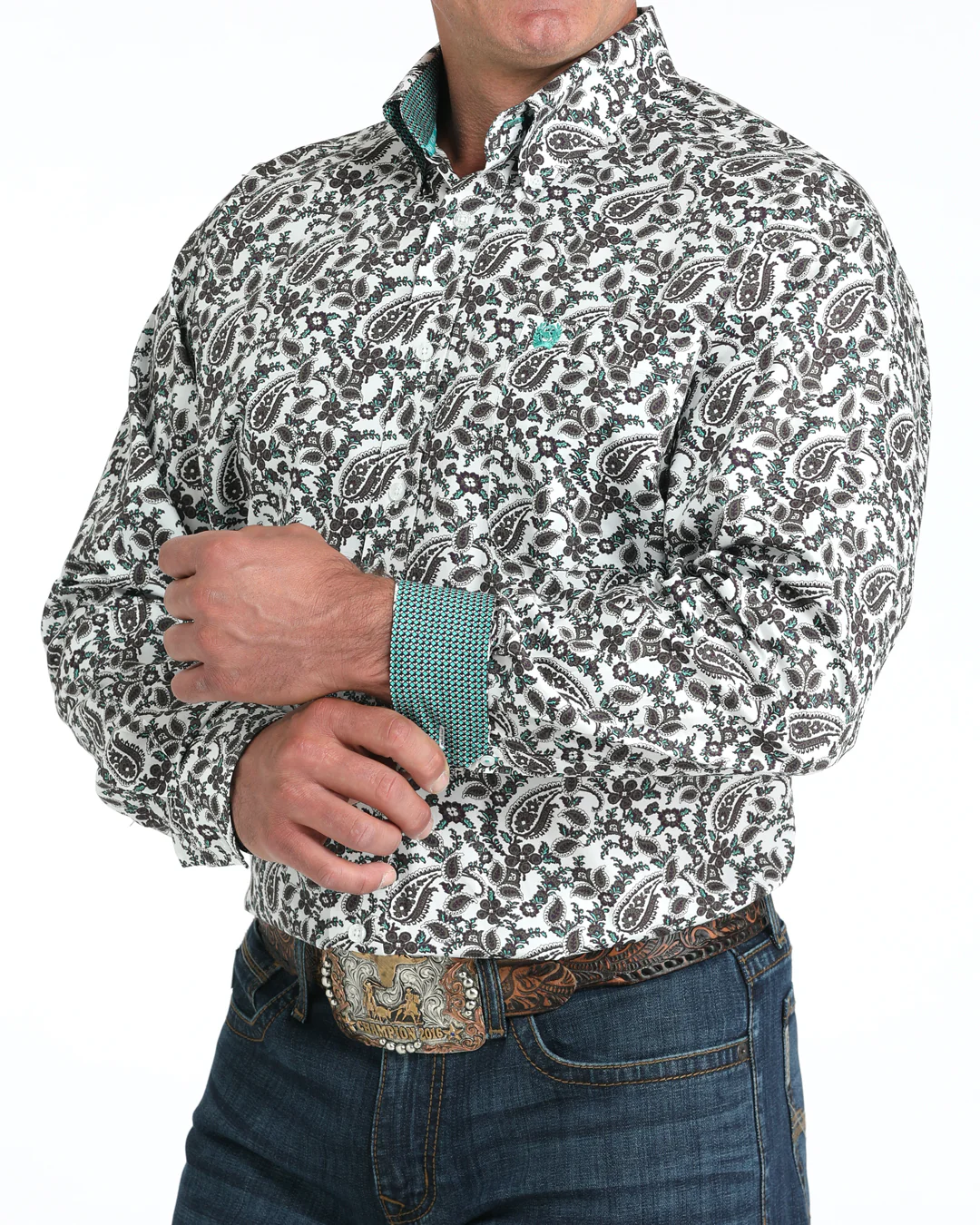 Men's Classic Fit Button-Down Western Shirt - Image 2
