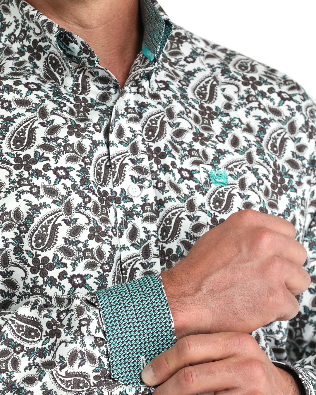 Men's Classic Fit Button-Down Western Shirt - Image 3