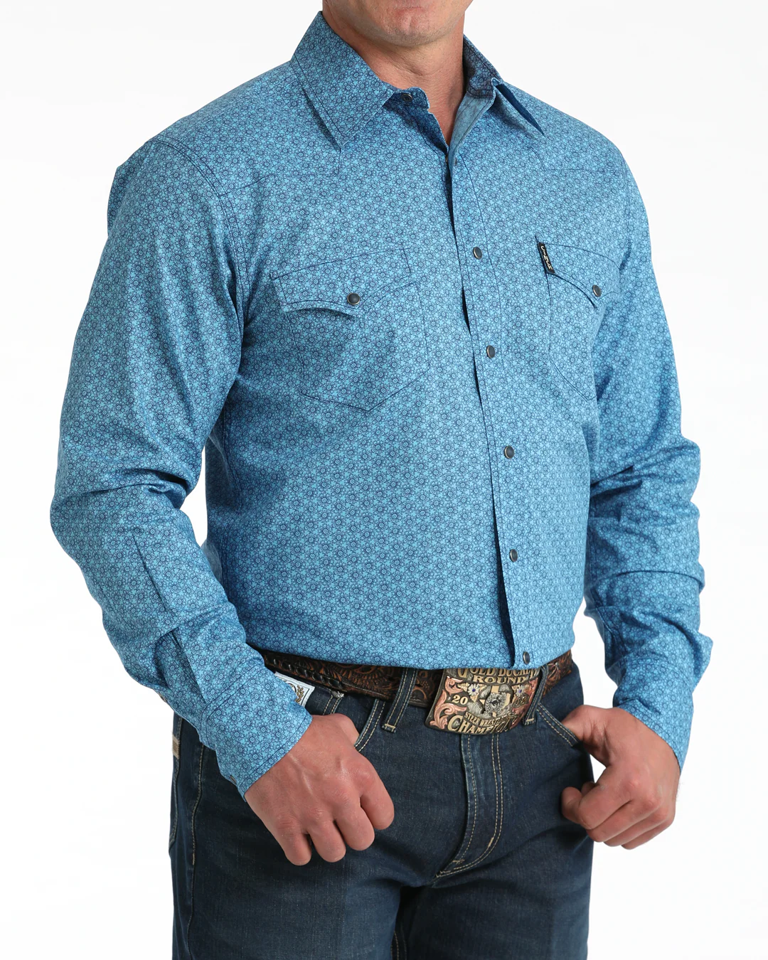 Men’s Modern Fit Snap Front Western Shirt - Image 2