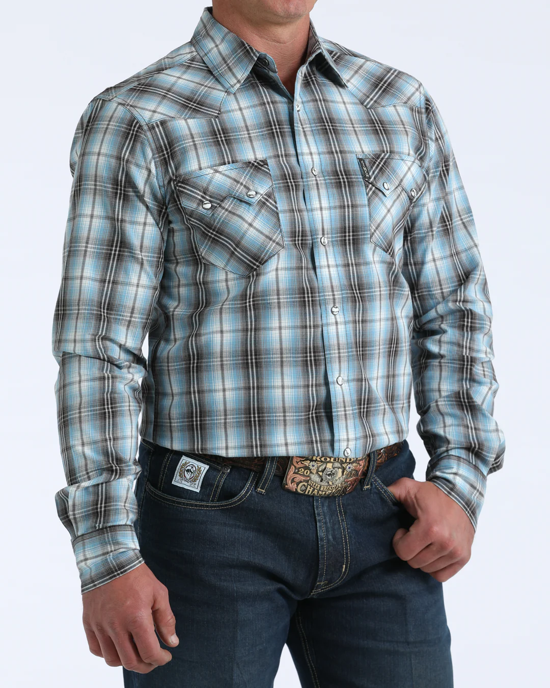 Men’s Modern Fit Snap Front Western Shirt - Image 2