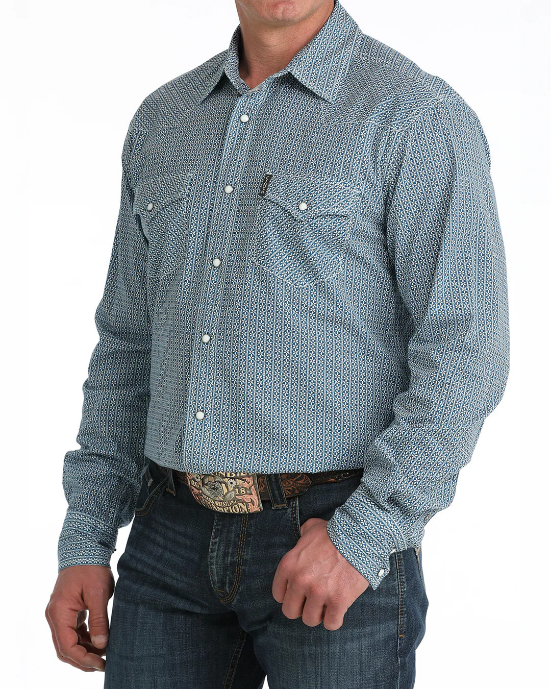 Men’s Modern Fit Snap Front Western Shirt - Image 2