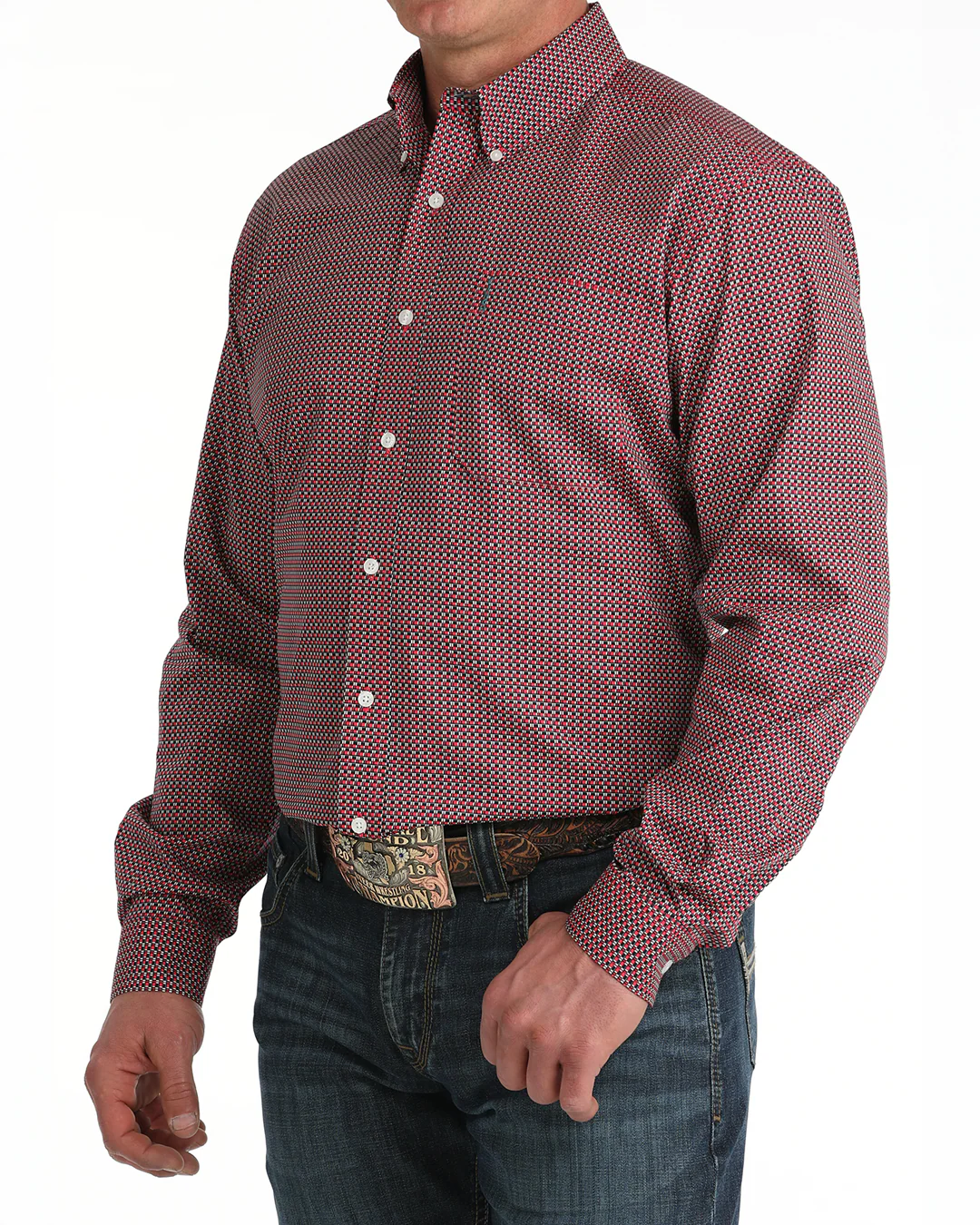 Men’s Modern Fit Button-Down Western Shirt - Image 2