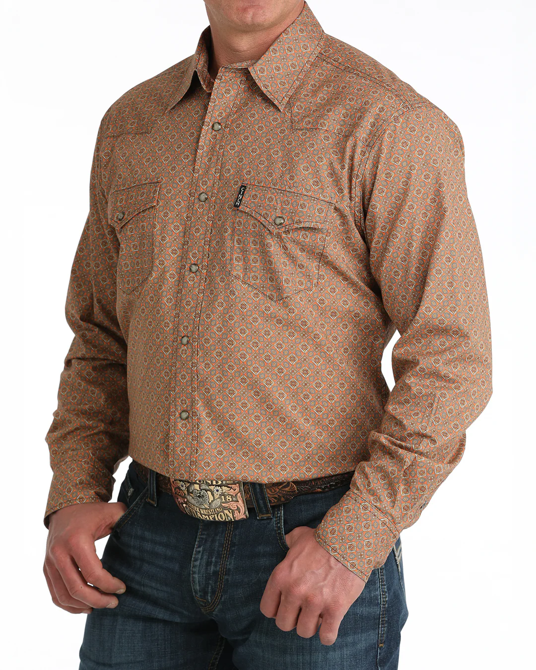 Men’s Modern Fit Snap Front Western Shirt - Image 2