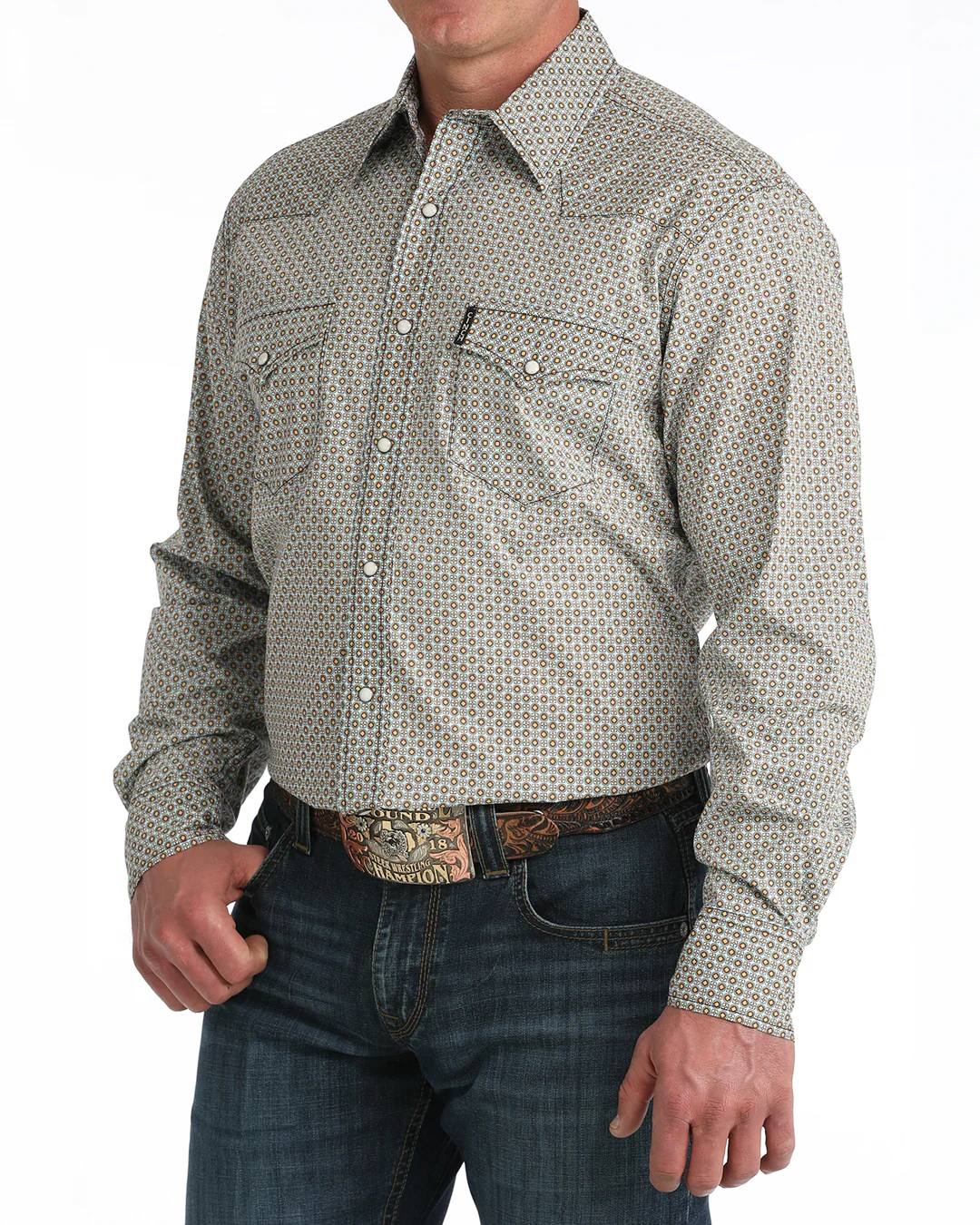 Men’s Modern Fit Snap Front Western Shirt - Image 2