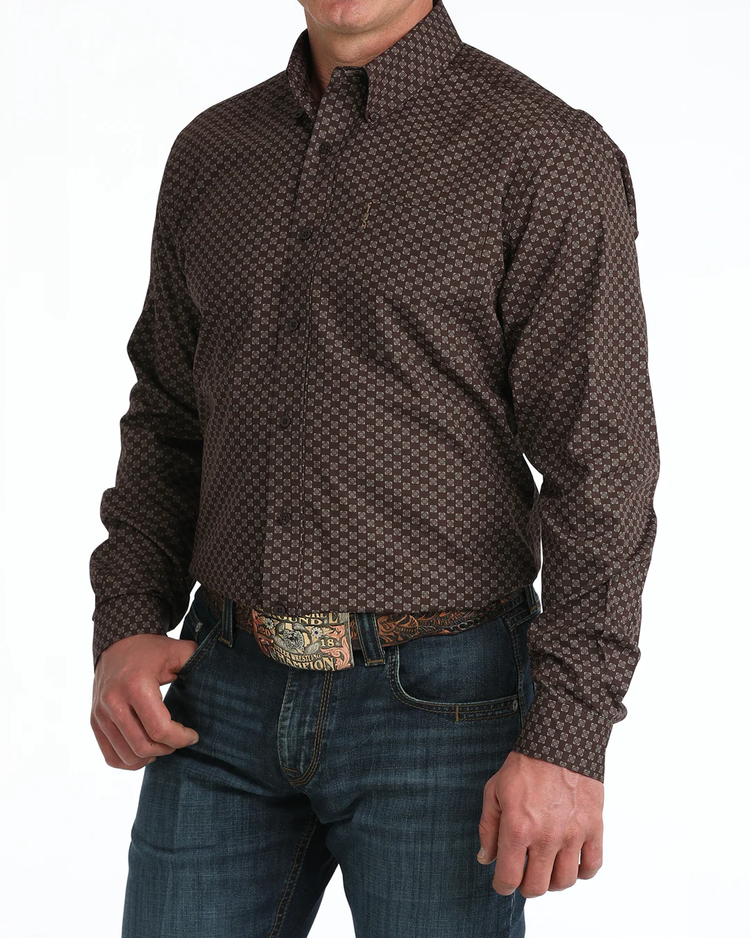 Men’s Modern Fit Button-Down Western Shirt - Image 2