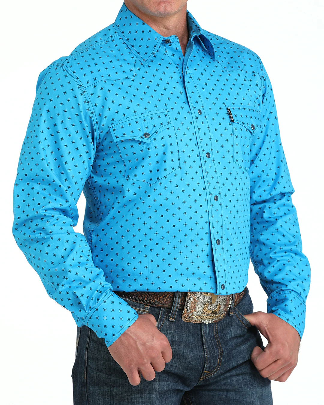 Men’s Modern Fit Snap Front Western Shirt - Image 2