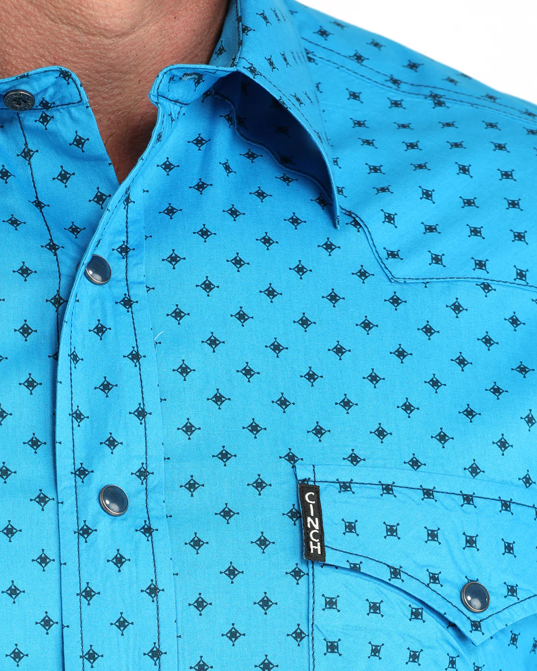 Men’s Modern Fit Snap Front Western Shirt - Image 3
