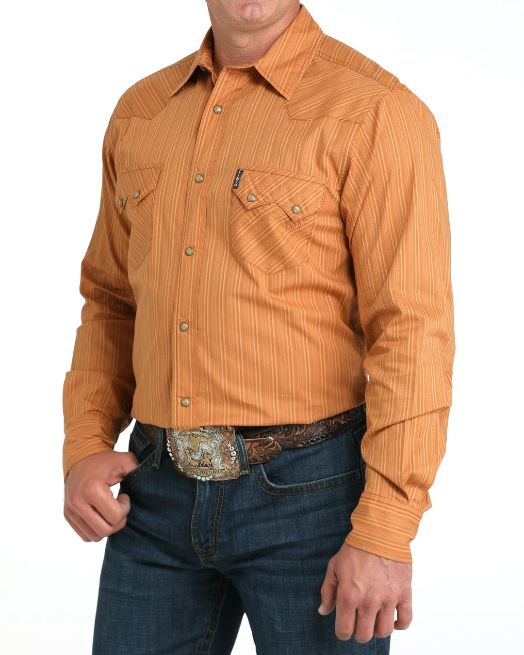 Men’s Modern Fit Snap Front Western Shirt - Image 2