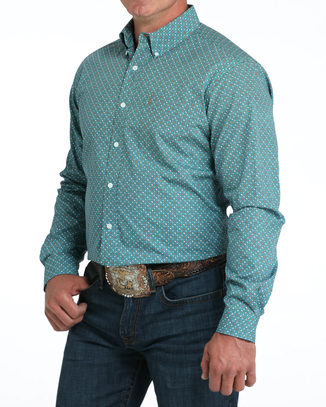 Men’s Modern Fit Button-Down Western Shirt - Image 2
