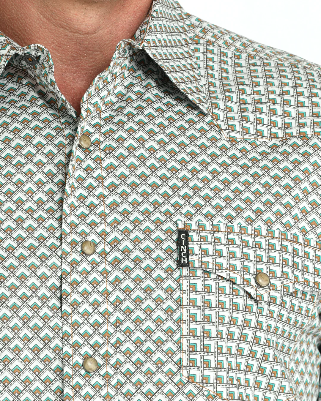 Men’s Modern Fit Snap Front Western Shirt - Image 3