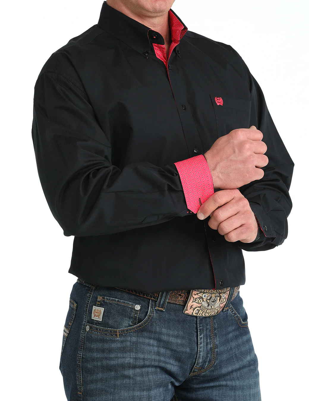 Men's Classic Fit Button-Down Western Shirt - Image 2