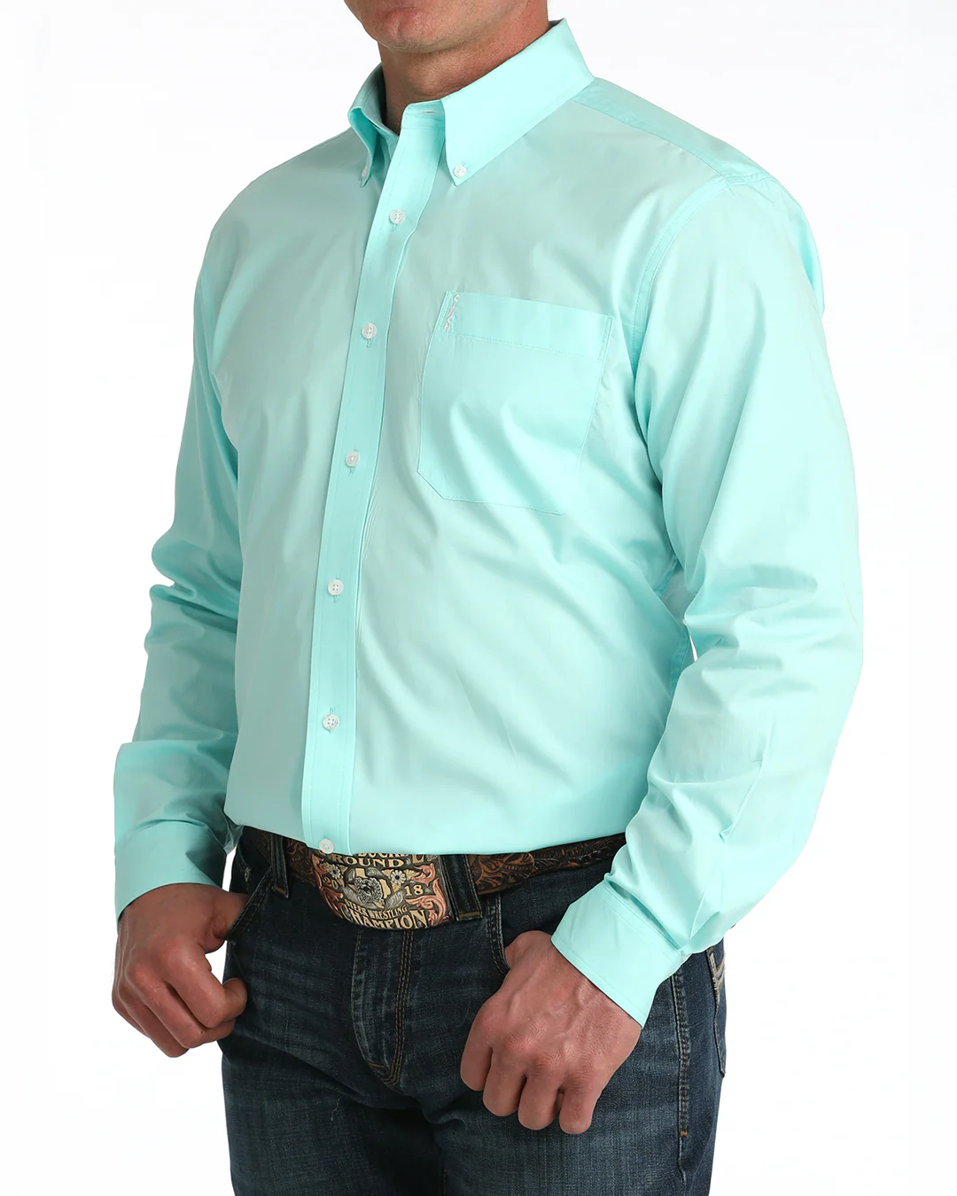 Men’s Modern Fit Button-Down Western Shirt - Image 2