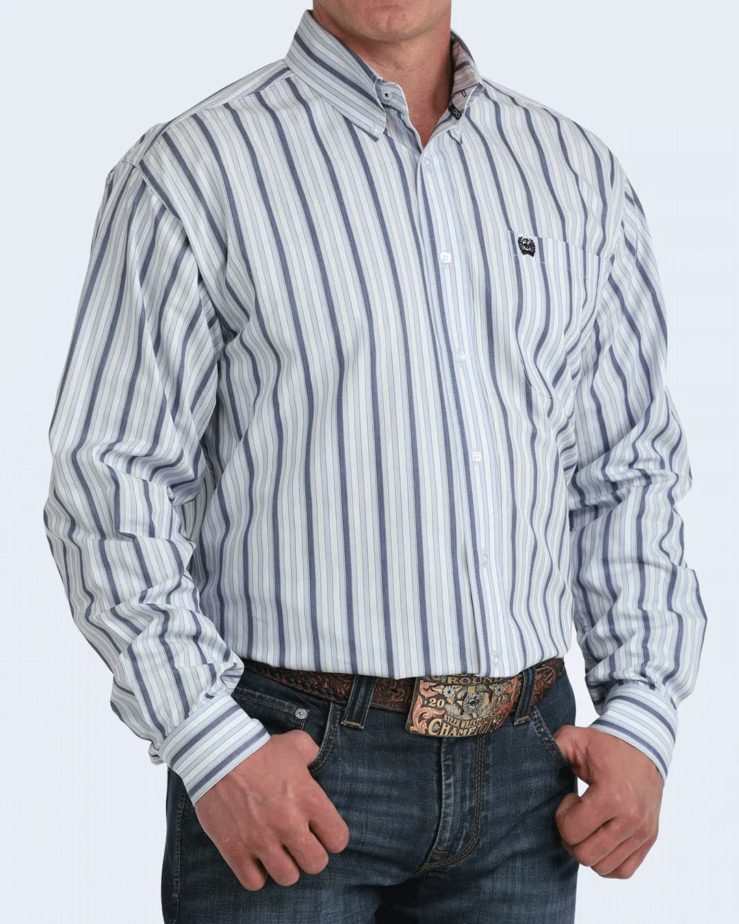 Men's Classic Fit Button-Down Western Shirt - Image 2