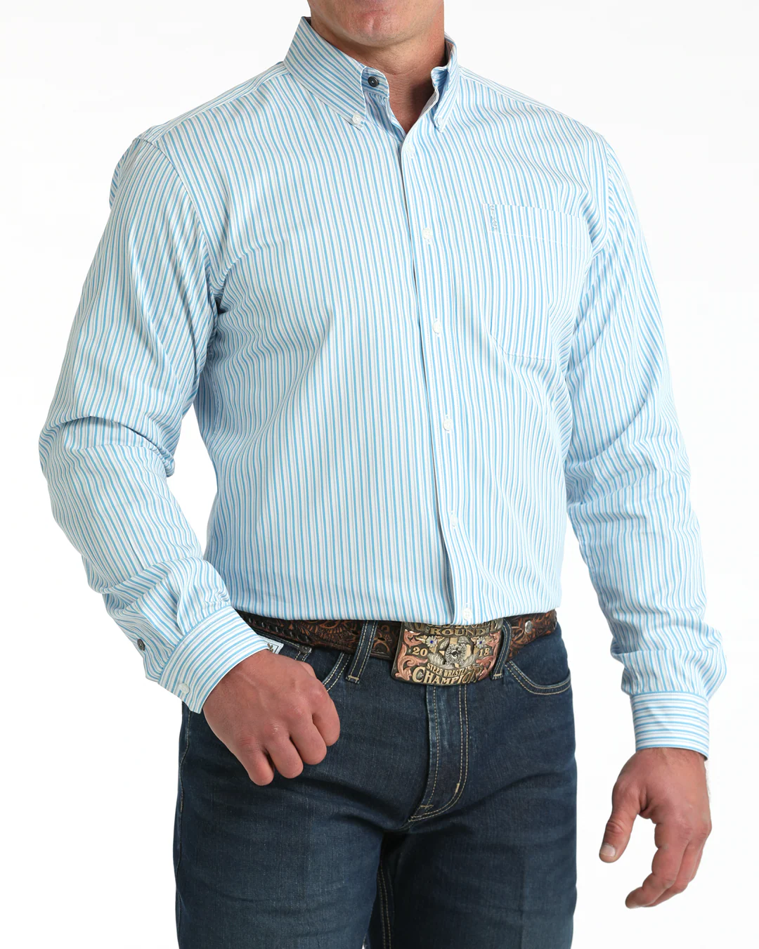 Men’s Modern Fit Button-Down Western Shirt - Image 2