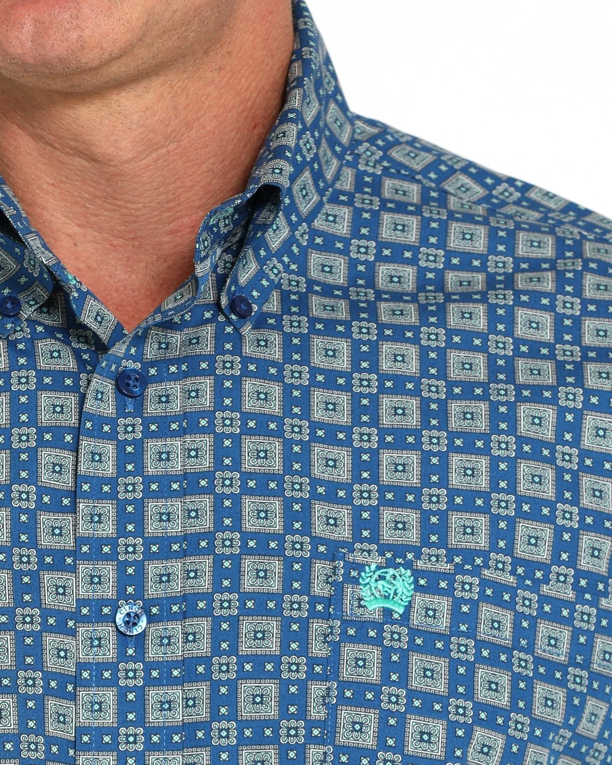 Men's Classic Fit Button-Down Western Shirt - Image 3