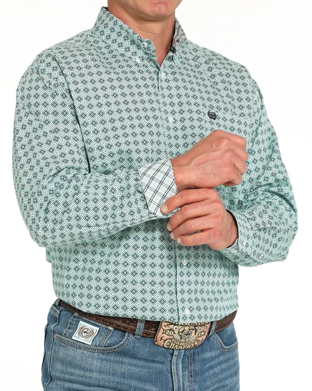 Men's Classic Fit Button-Down Western Shirt - Image 2
