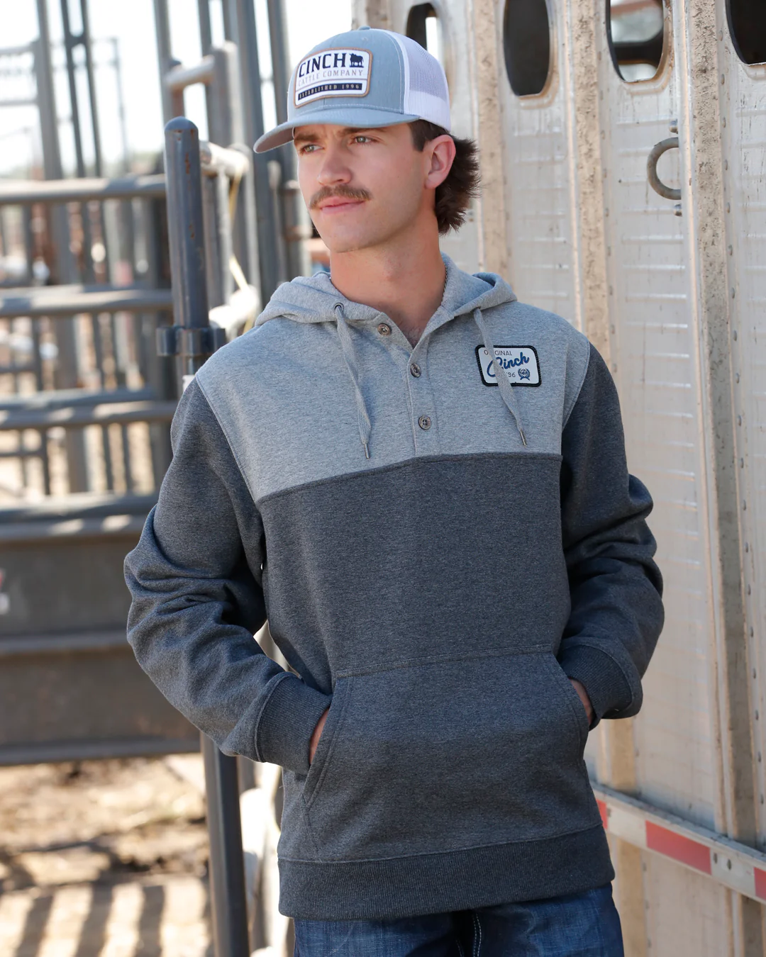Men's Color Blocked Hoodie - Image 4