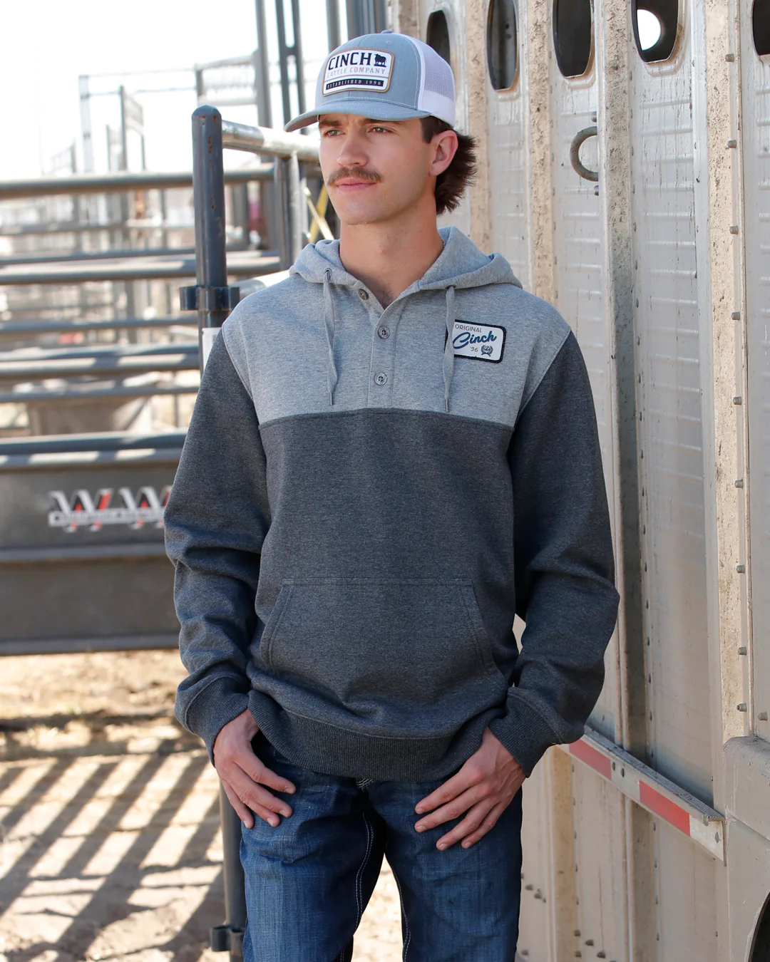 Men's Color Blocked Hoodie - Image 5
