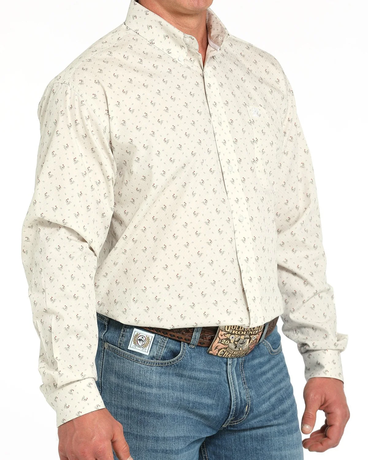 Men's Classic Fit Button-Down Western Shirt - Image 2
