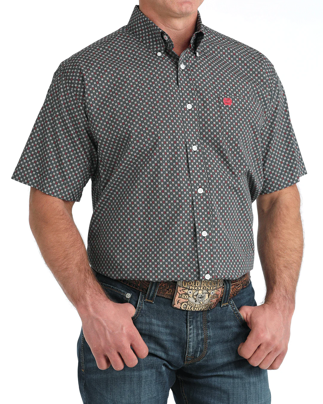 Men's Classic Fit Button-Down Western Shirt - Image 2