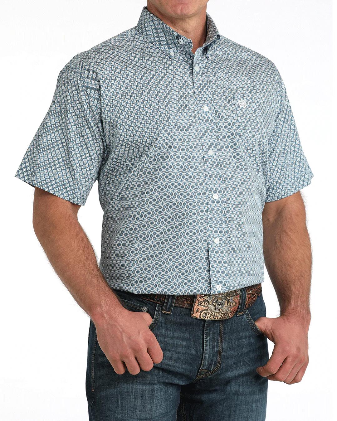 Men's Classic Fit Button-Down Western Shirt - Image 2