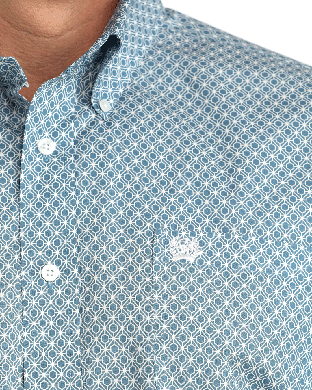 Men's Classic Fit Button-Down Western Shirt - Image 3
