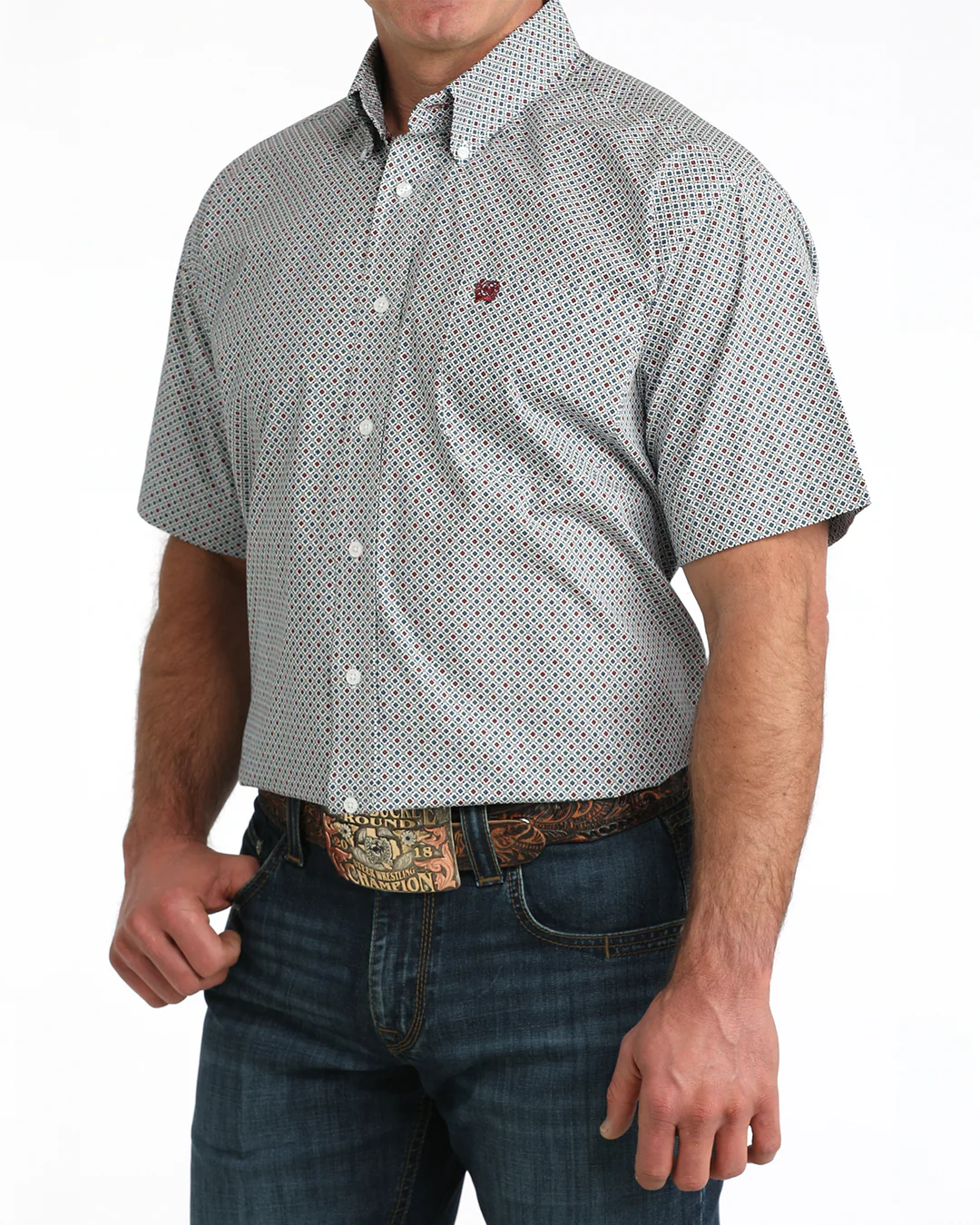 Men's Classic Fit Button-Down Western Shirt - Image 2