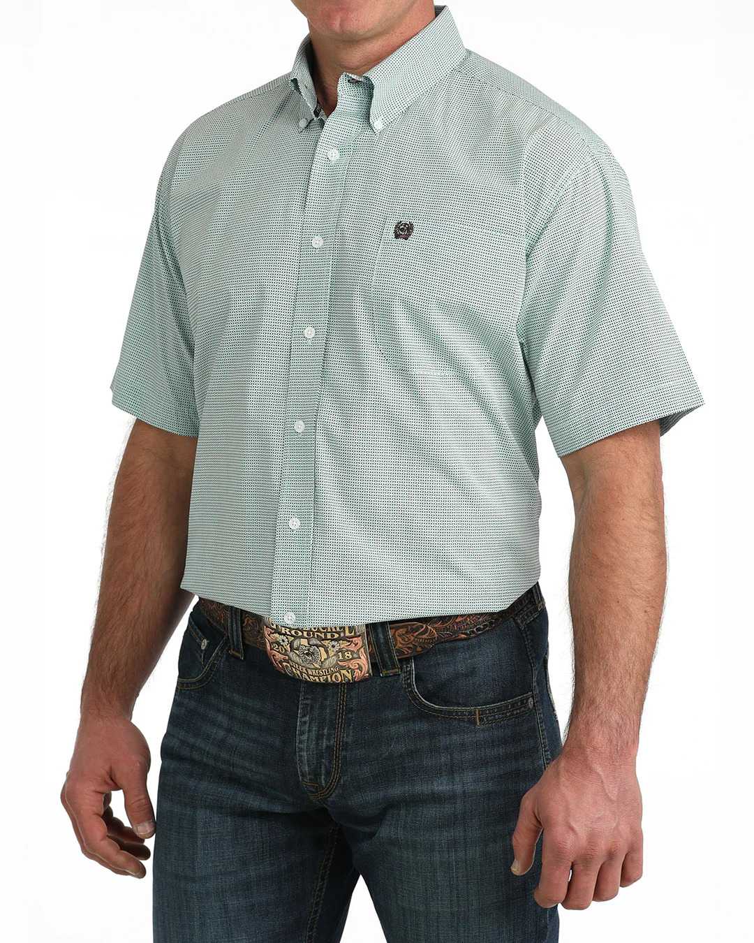 Men's Classic Fit Button-Down Western Shirt - Image 2