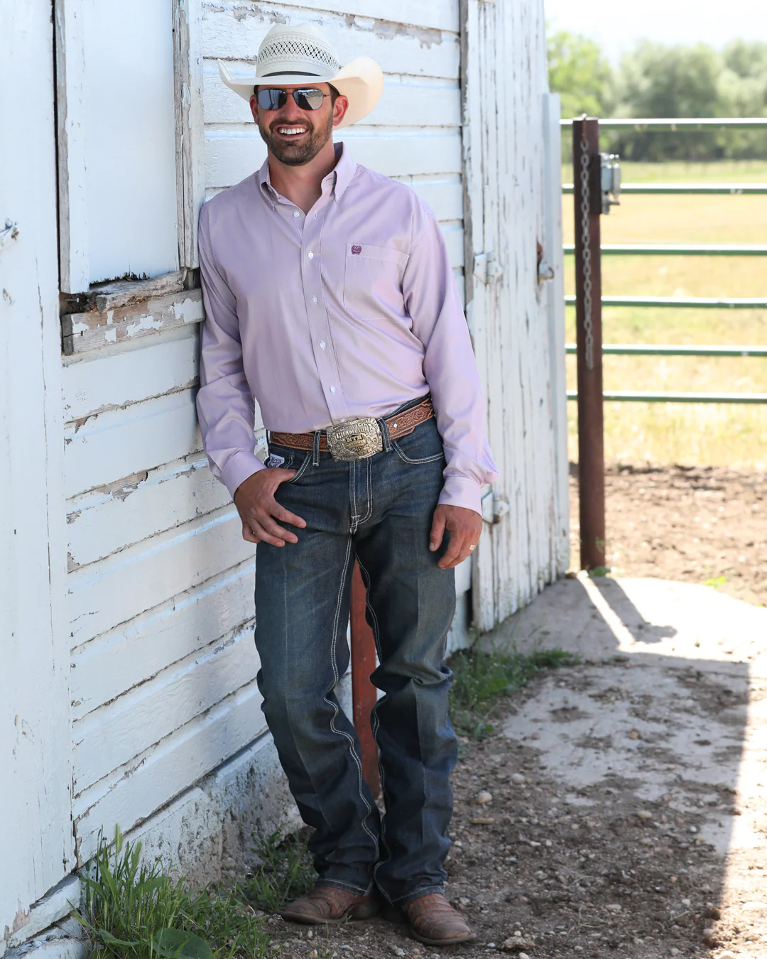 Men’s TENCEL™ Classic Fit Button-Down Western Shirt - Image 4