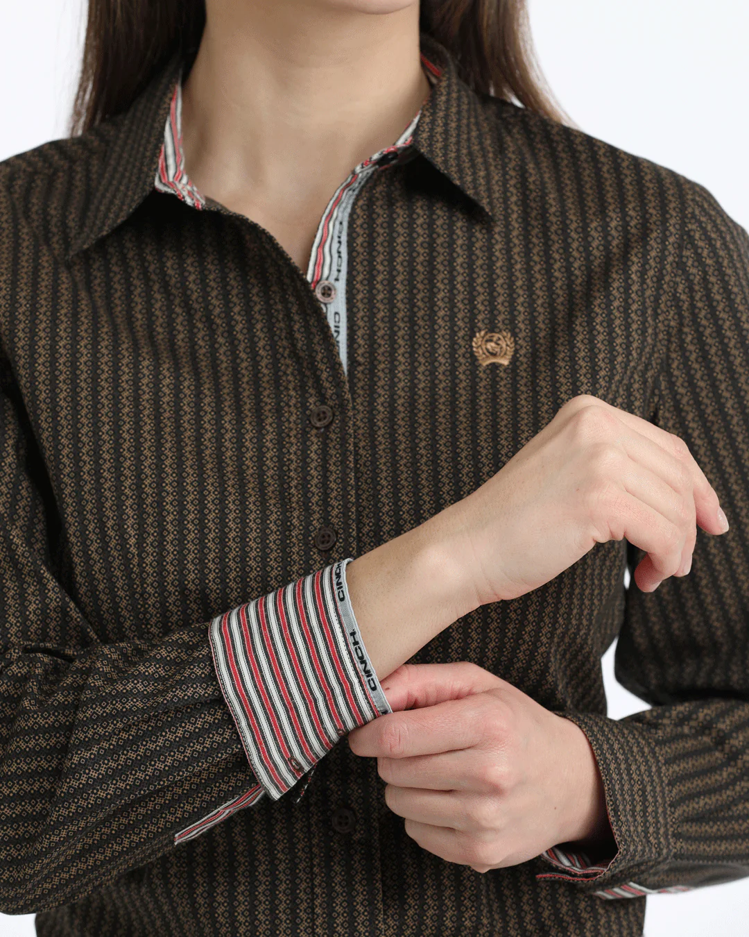 Women’s Arena Fit Button-Down Western Shirt - Image 3