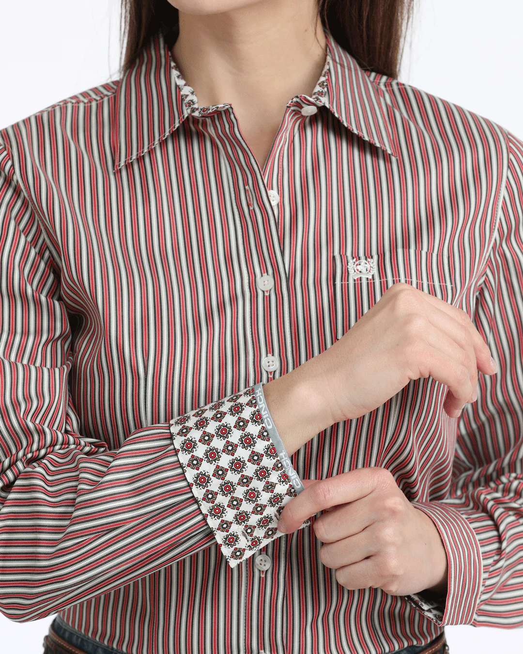 Women’s TENCEL™ Arena Fit Button-Down Western Shirt - Image 3