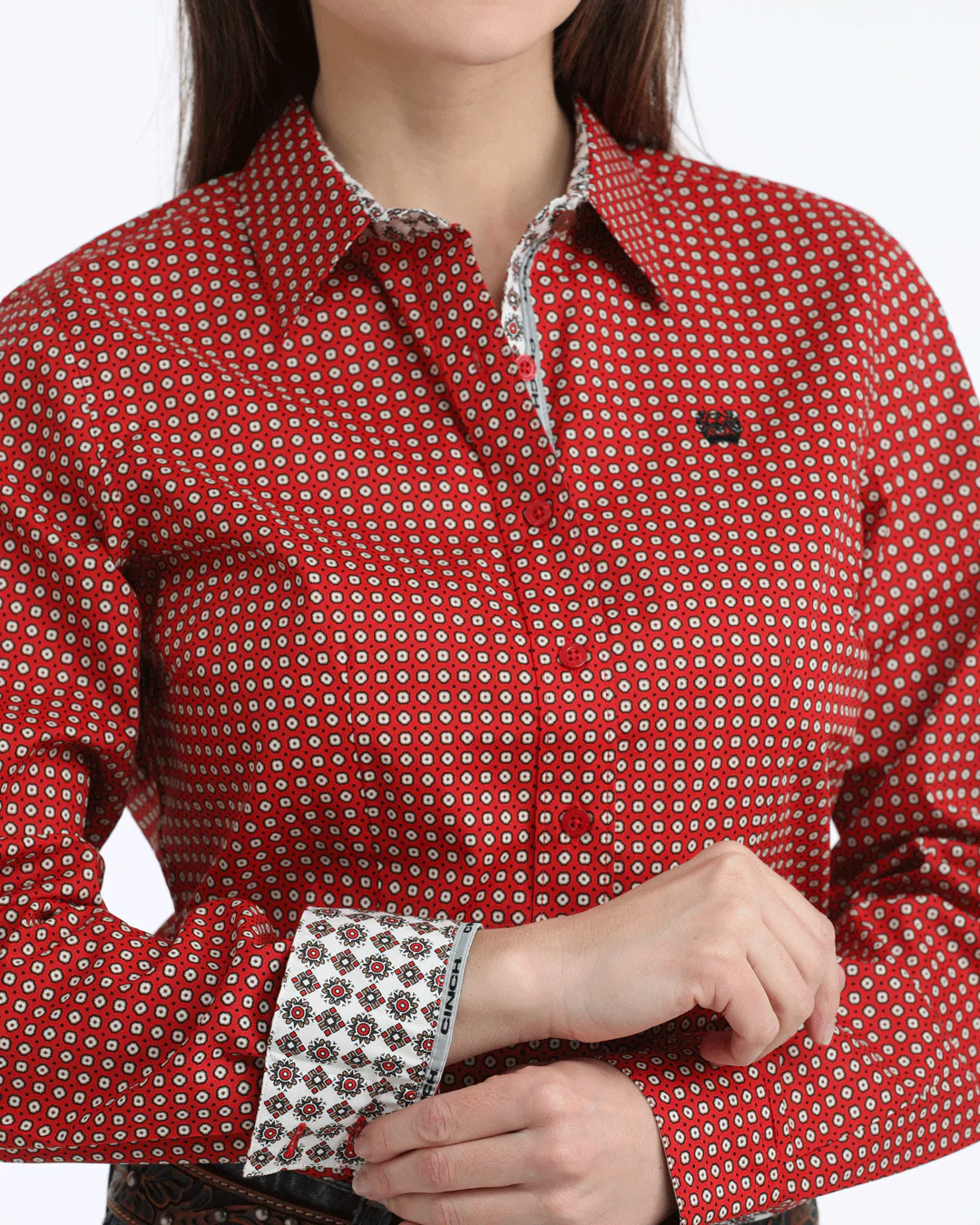 Women’s Arena Fit Button-Down Western Shirt - Image 3