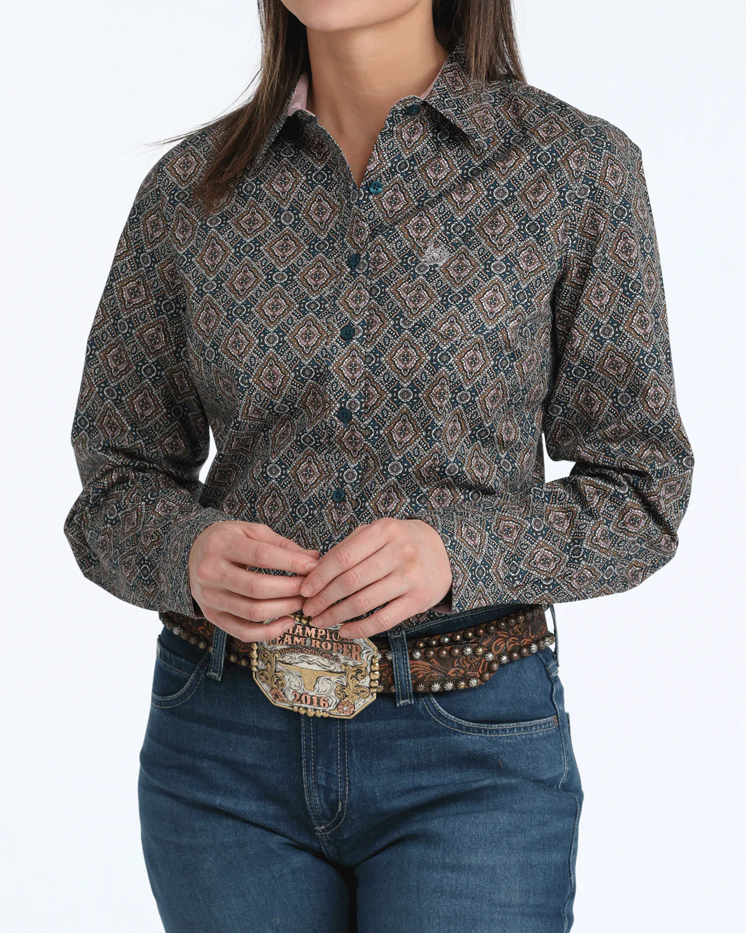Women’s Arena Fit Button-Down Western Shirt