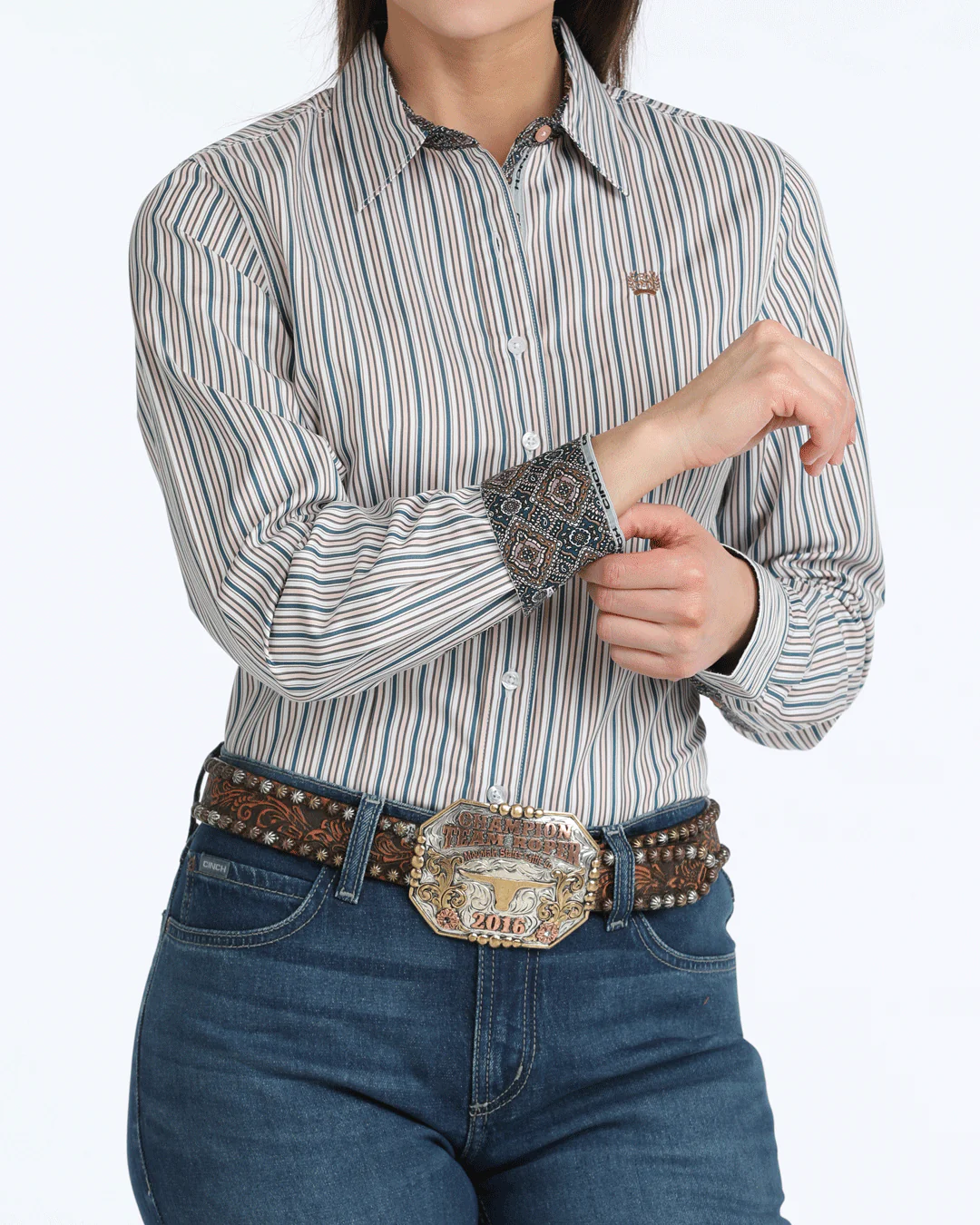 Women’s TENCEL™ Arena Fit Button-Down Western Shirt - Image 2