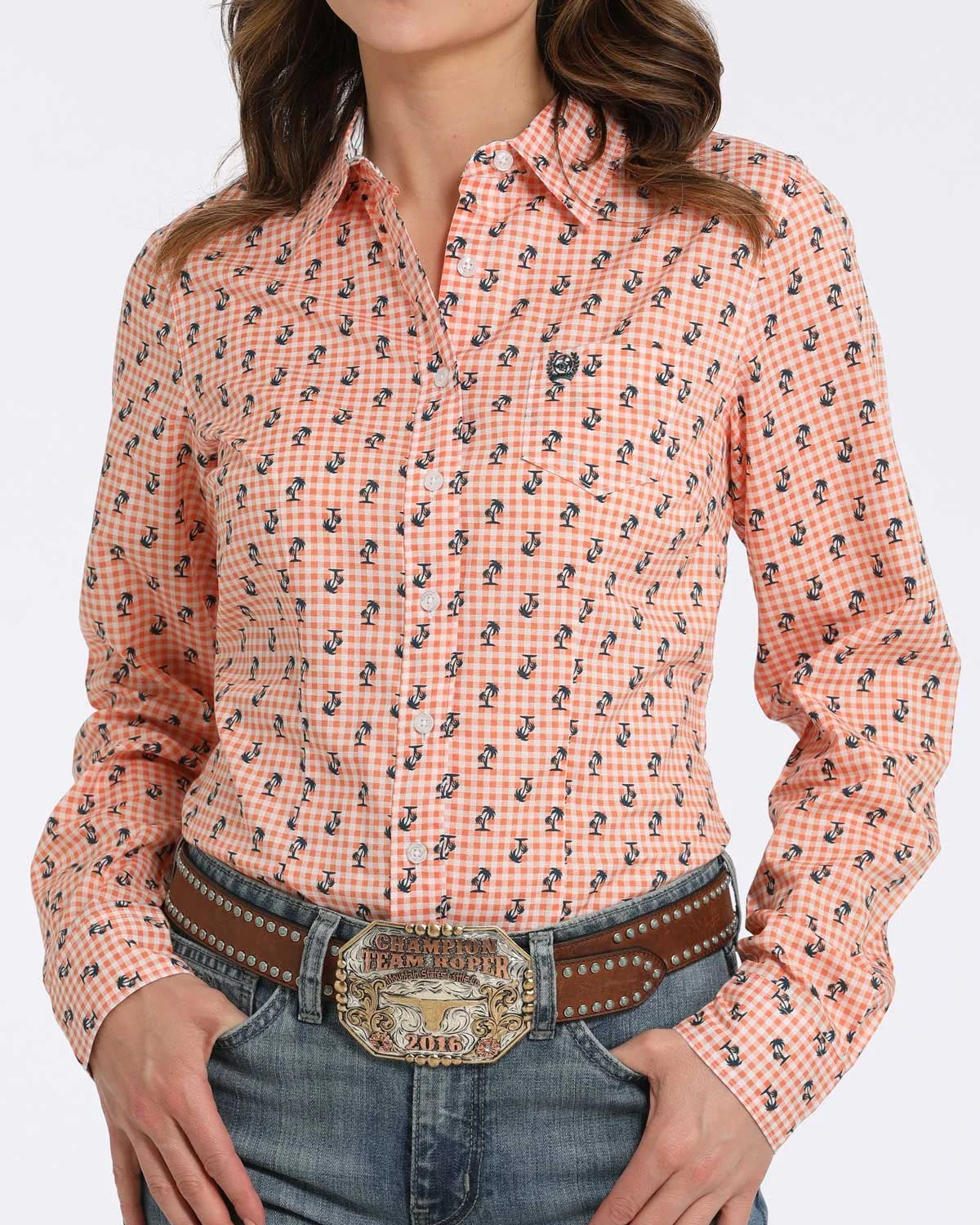 Women’s Arena Fit Button-Down Western Shirt