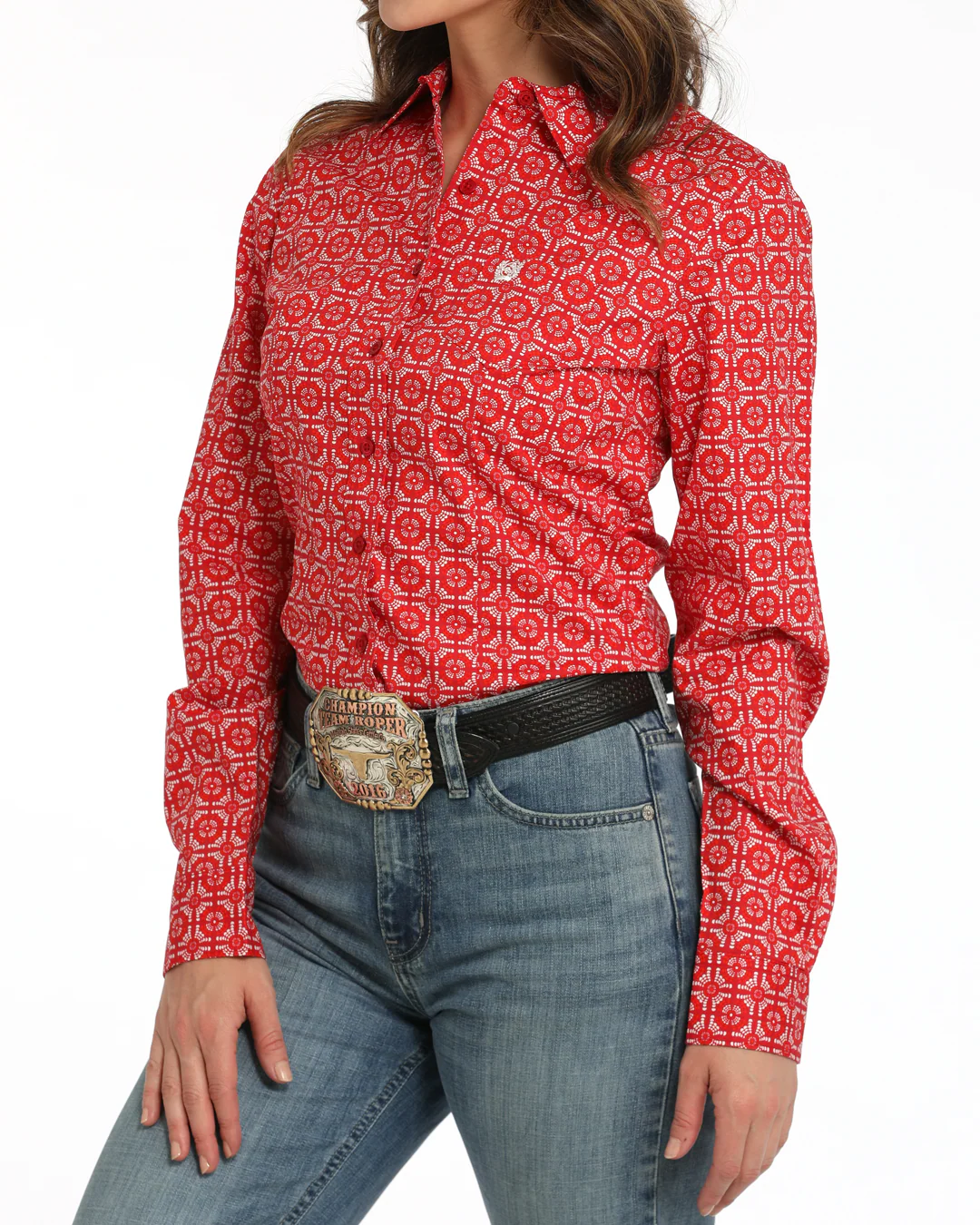 Women's Stretch Arena Fit Button-Down Western Shirt - Image 2